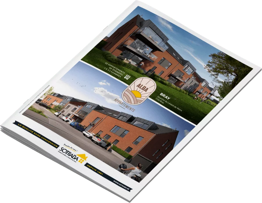 sotraba projet alba appartement mockup brochure