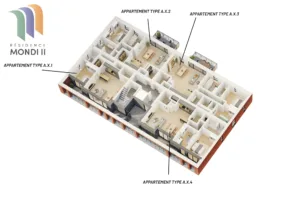 Appartements à vendre à Tubize : Sotraba vous ouvre les portes de la Résidence Mondi II. 4 Tubize-immeubles-Mondi-2-Shoebox-A