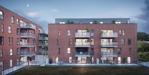 Appartements à vendre à Tubize : Sotraba vous ouvre les portes de la Résidence Mondi II. 7 Tubize immeubles Mondi 2 Vue D