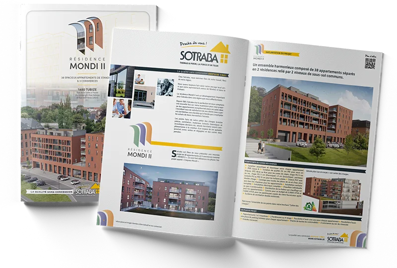 Tubize Mockup Brochure commerciale