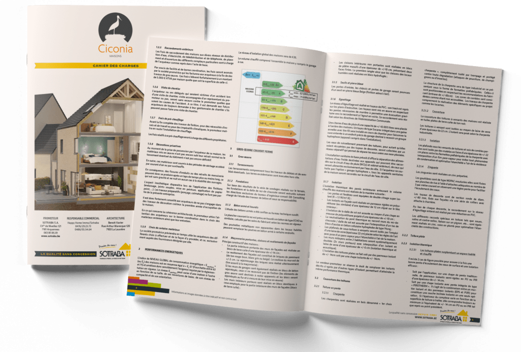 Mockup cahier des charges maisons