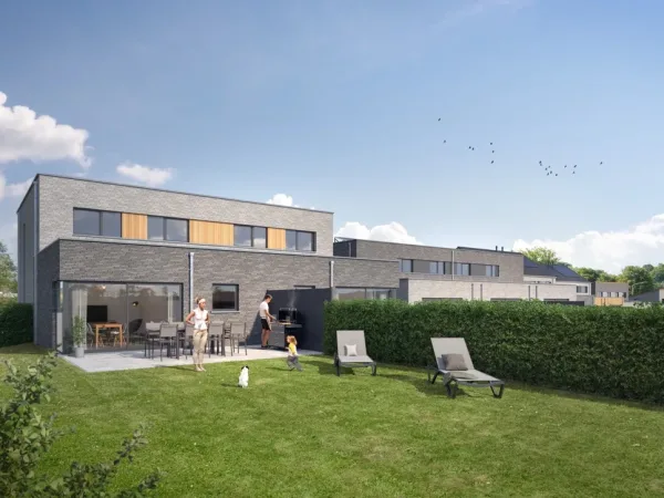 BE Thuin 14 habitations rue du Fosteau Vue Lot 1 Jardin 230126 - Grande
